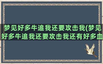 梦见好多牛追我还要攻击我(梦见好多牛追我还要攻击我还有好多血)